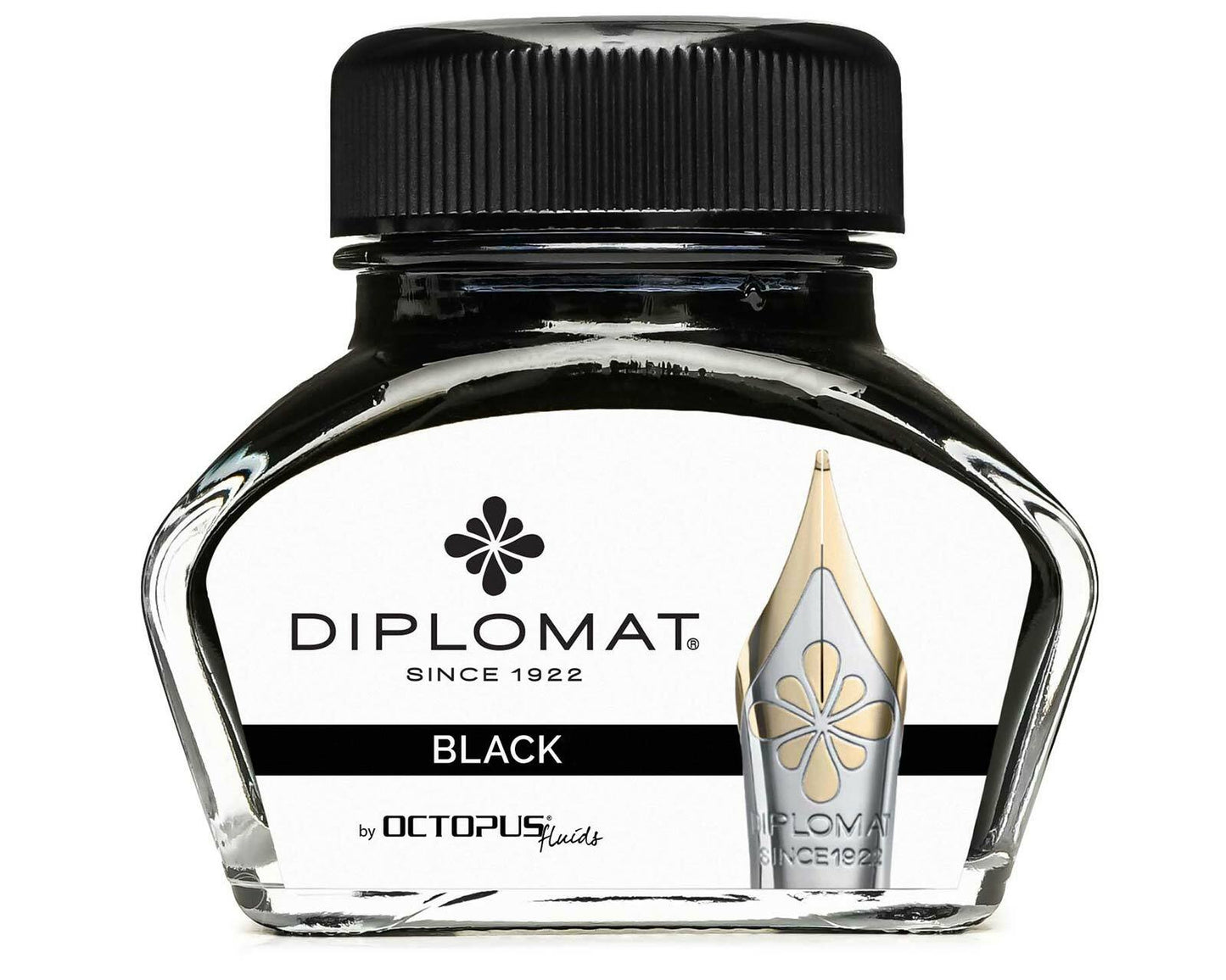 Diplomat Bottled Ink Black 30mL