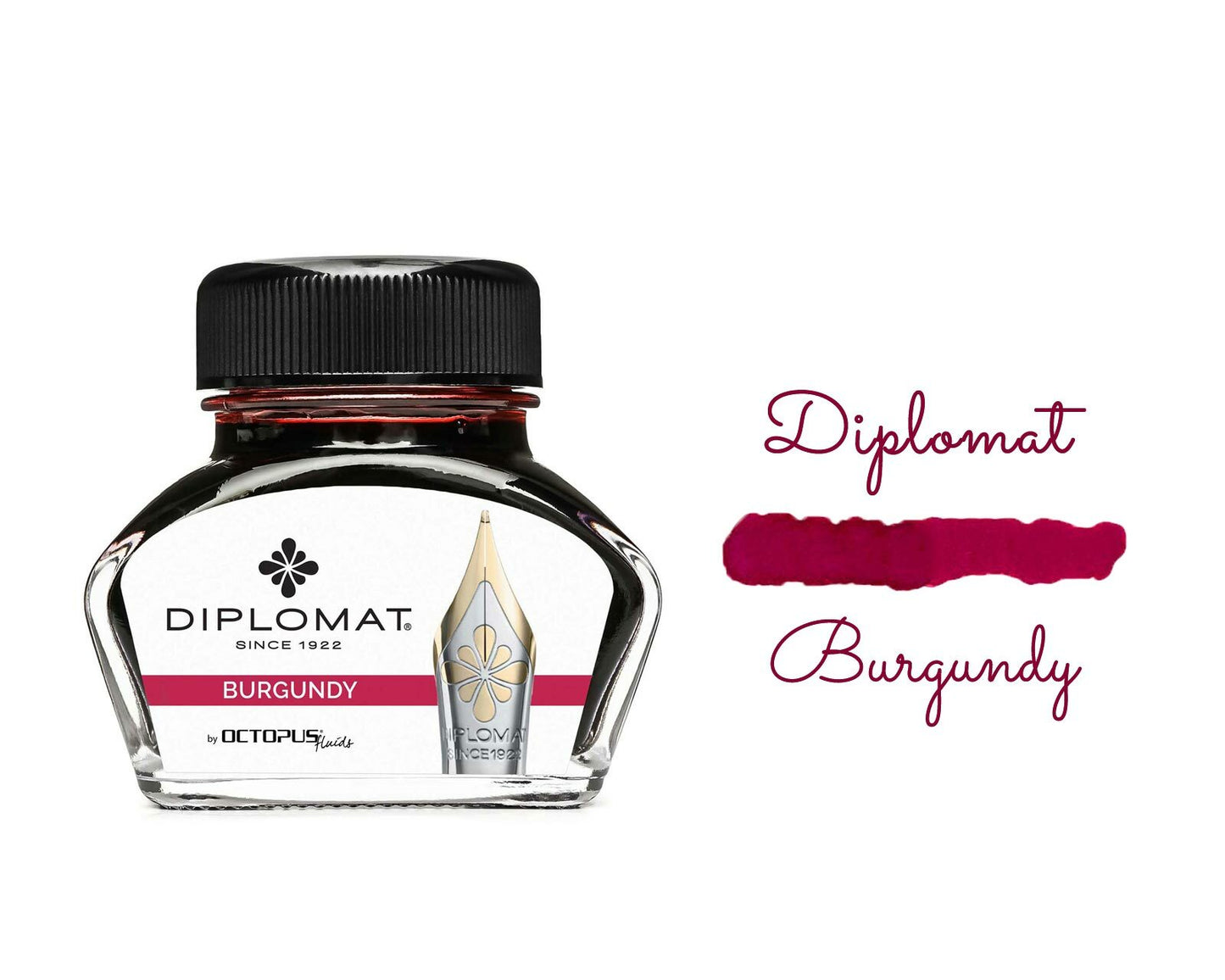 Diplomat Bottled Ink Burgundy 30mL