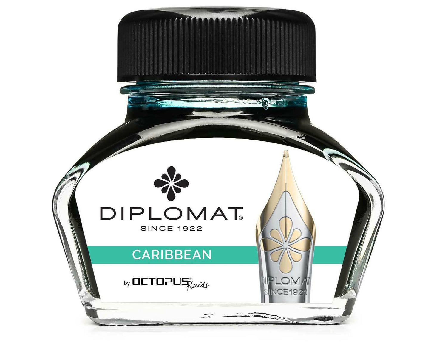 Diplomat Bottled Ink Caribbean Turquoise 30mL