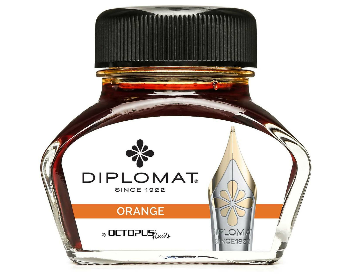 Diplomat Bottled Ink Orange 30mL