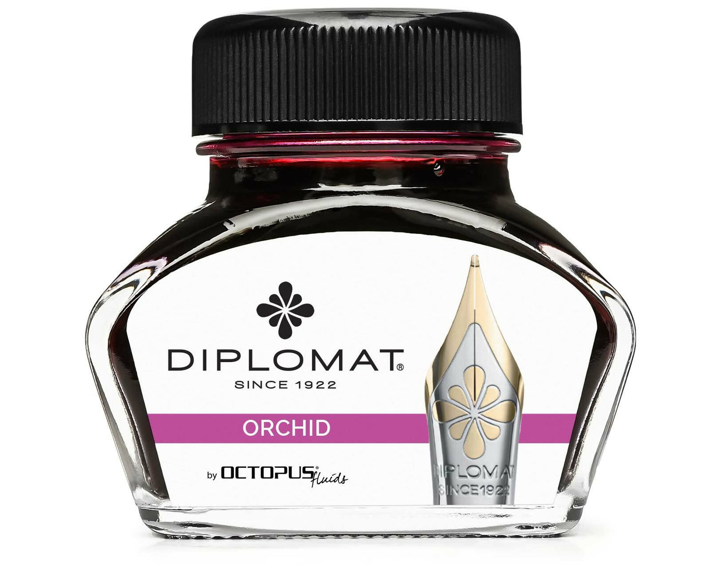 Diplomat Bottled Ink Orchid Pink 30mL