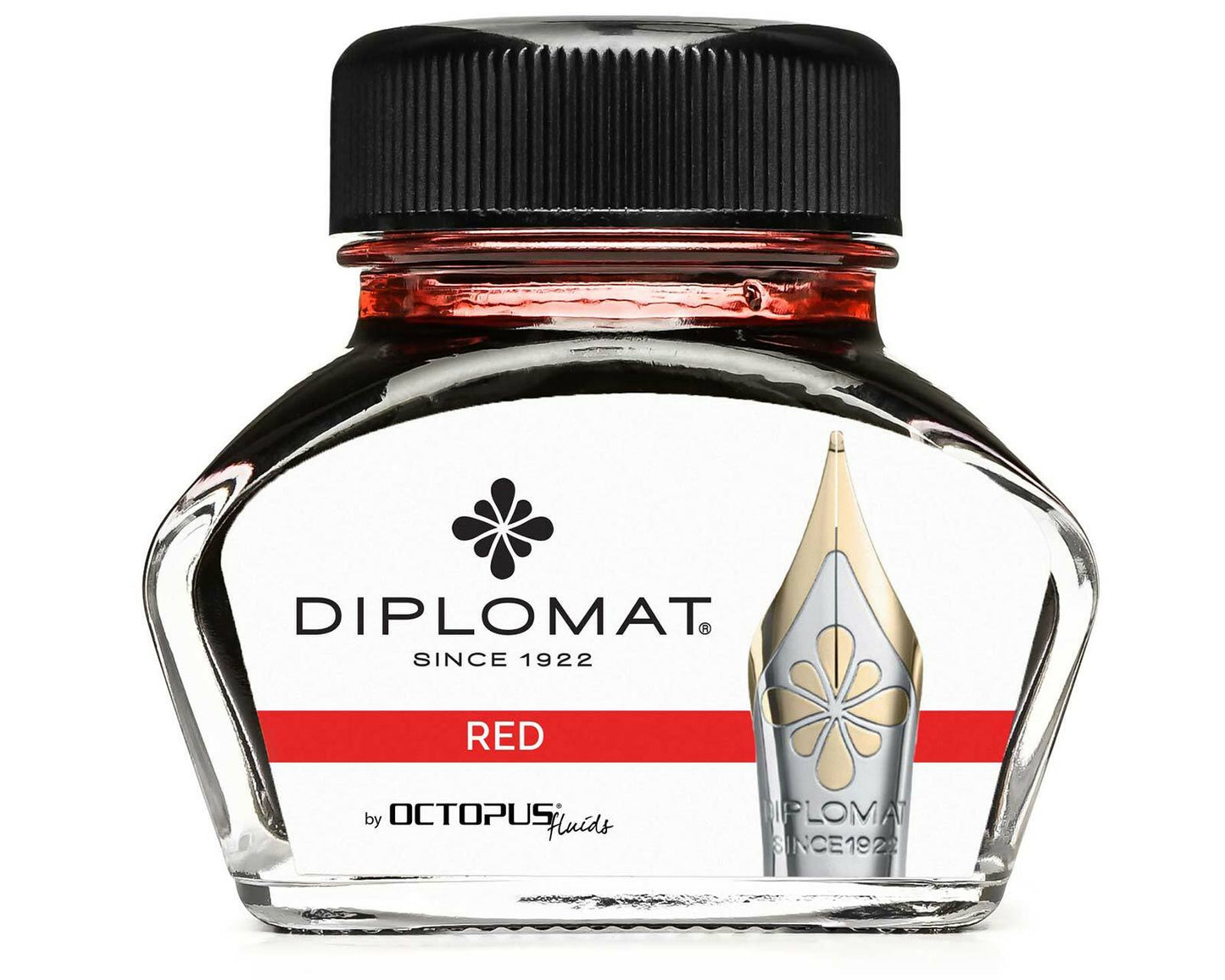 Diplomat Bottled Ink Red 30mL