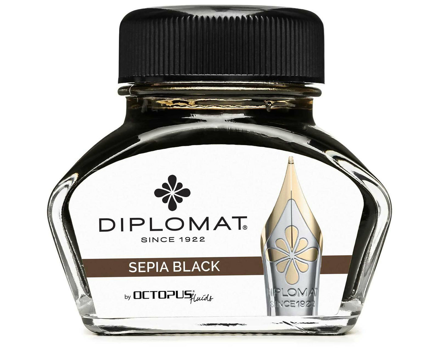 Diplomat Bottled Ink Sepia Black 30mL