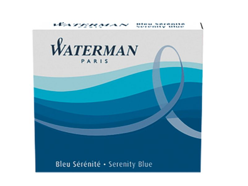 Waterman Serenity Blue large size standard cartridges