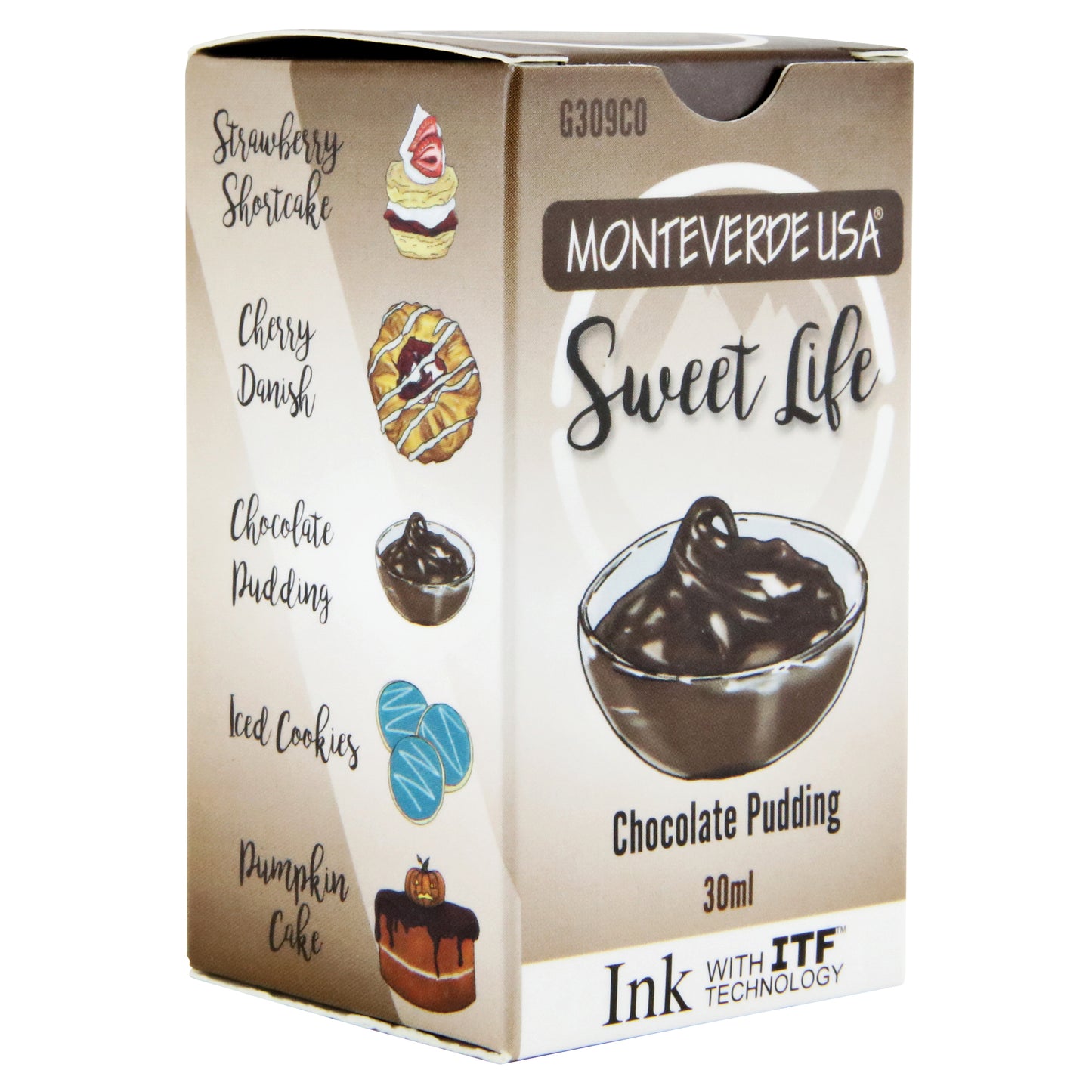 Monteverde Sweet Life Bottled Ink 30mL Chocolate Pudding