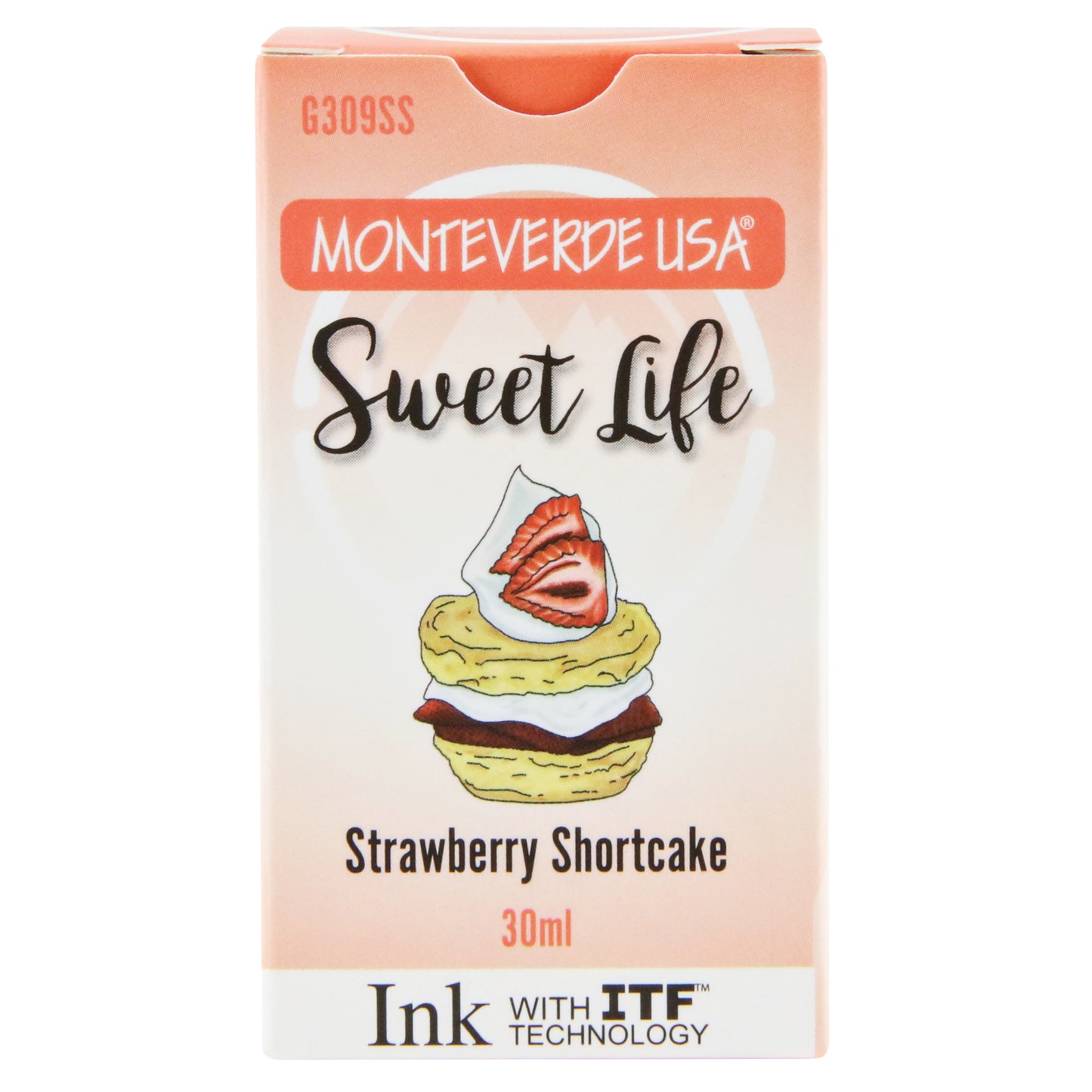 Monteverde Sweet Life Bottled Ink 30mL Strawberry Shortcake