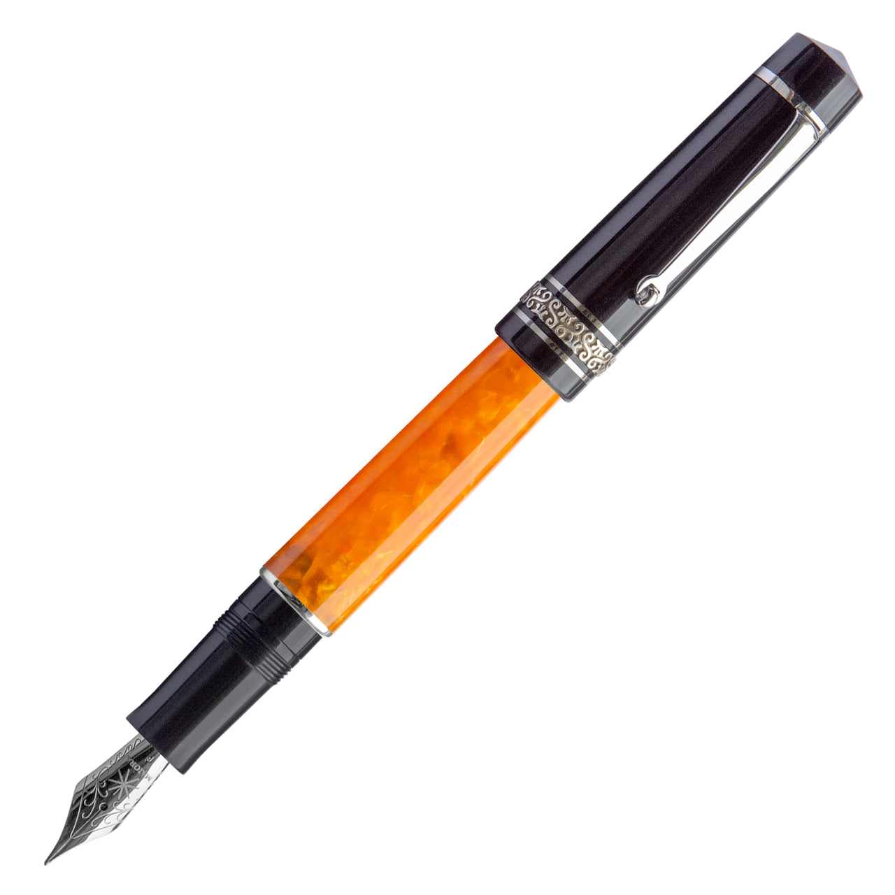 Maiora Mytho Origine Black And Orange Fountain Pen
