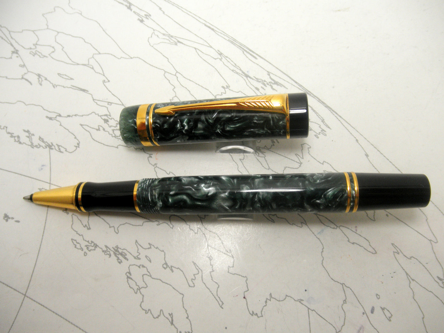 Parker Duofold Green Roller Ball