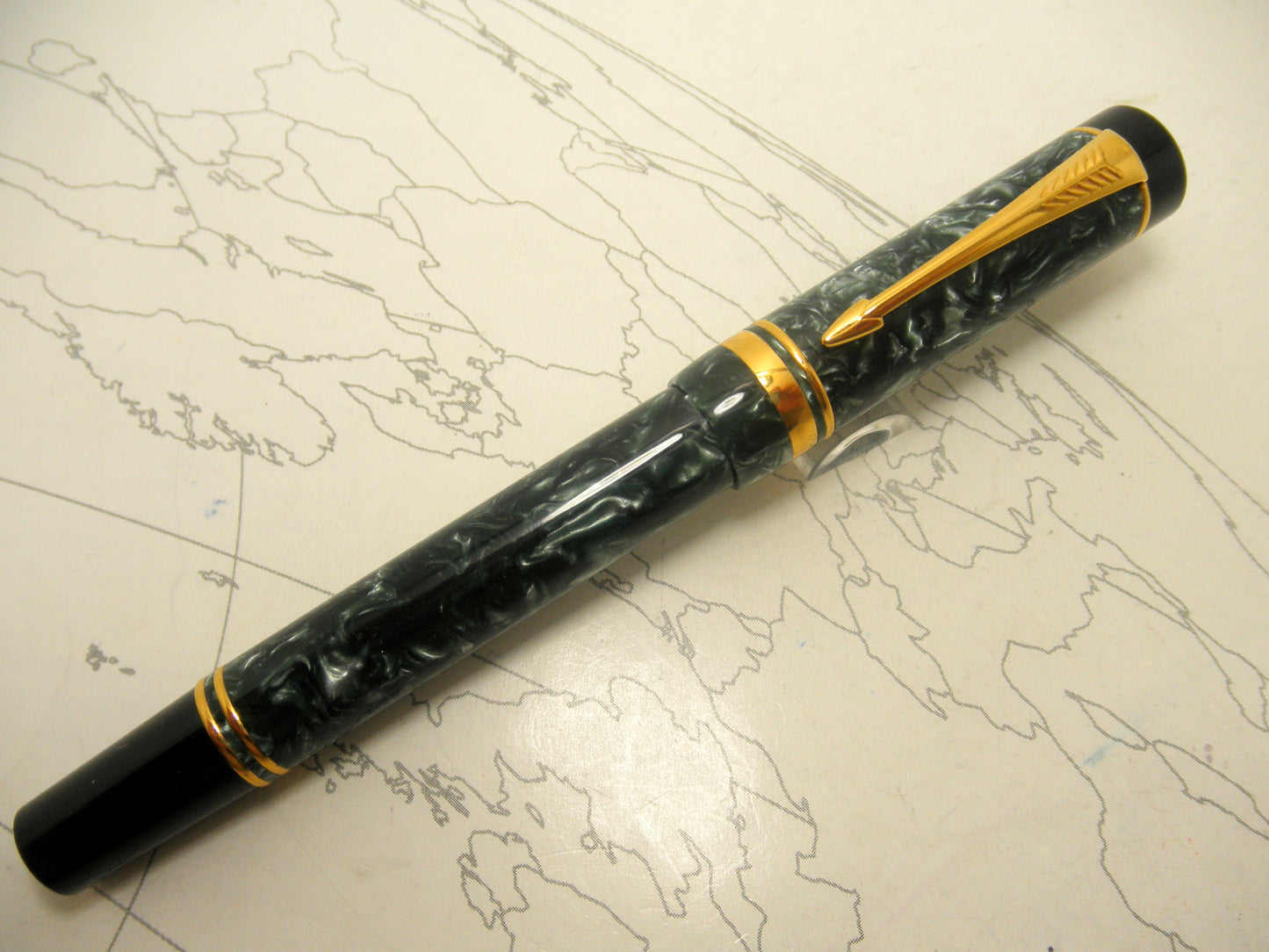 Parker Duofold Green Roller BallParker Duofold Green Roller Ball