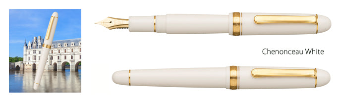 Platinum #3776 Century Chenonceau White Fountain Pen
