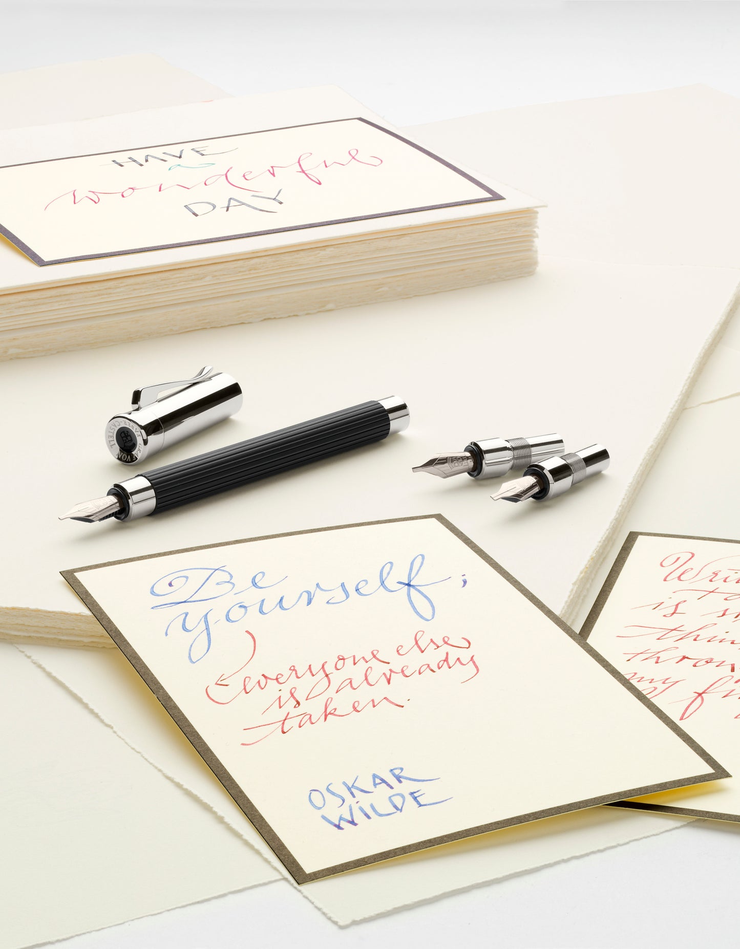 Graf Von Faber-Castell Tamitio Black Fountain Pen Calligraphy Set