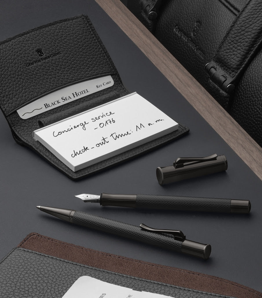 Graf von Faber-Castell Guilloche Black Edition Fountain Pen