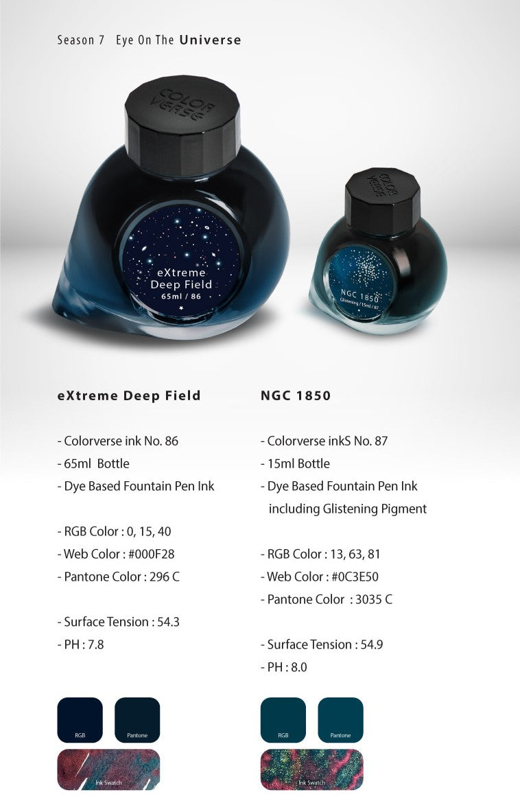 Colorverse Season 7 Eye On The Universe eXtreme Deep Field & NGC 1850 Bottled Ink