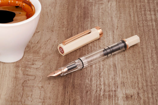 TWSBI ECO Crème with Rose Gold Trim Fountain Pen