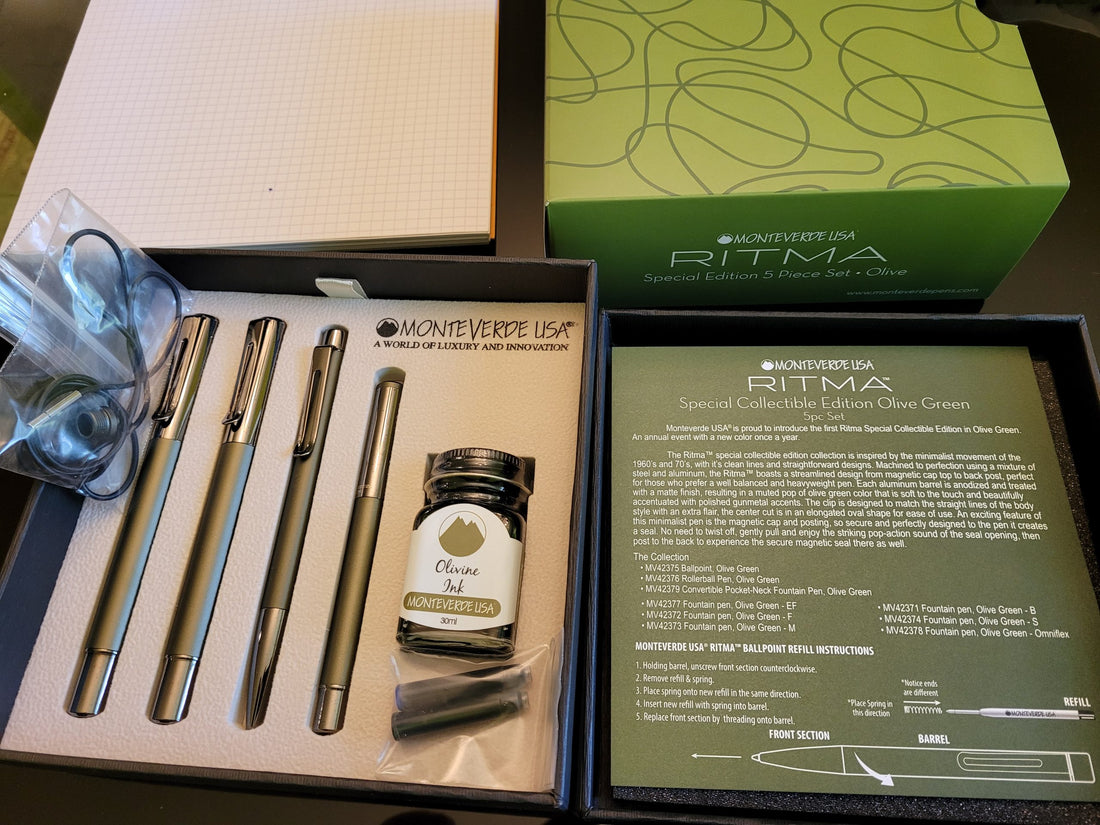 Monteverde Ritma Olive Pen Set