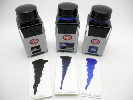 Aurora Blue/Black Fountain Pen Ink