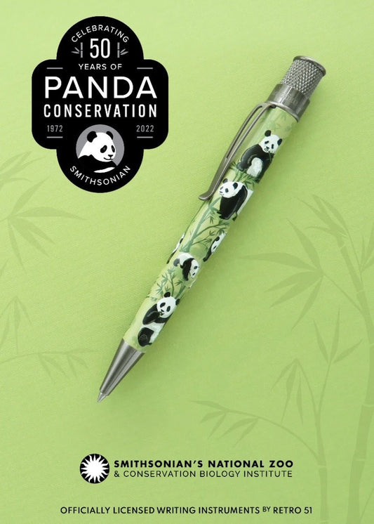 Retro 51 Tornado Smithsonian National Zoo Panda Capless Rollerball