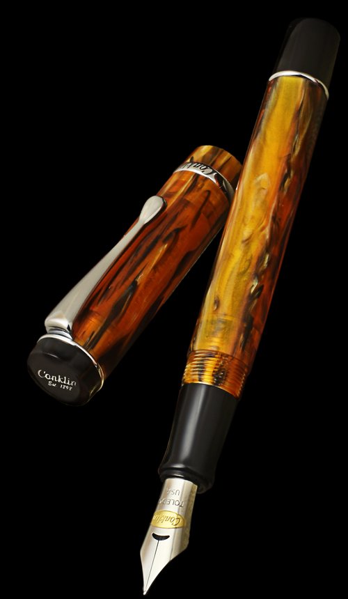 Conklin Duragraph Amber Fountain Pen