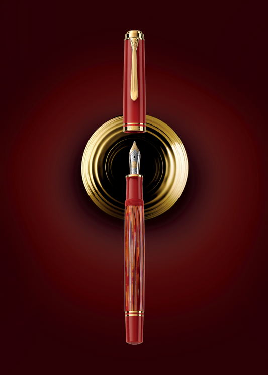 Pelikan 600 Special Edition Tortoiseshell-Red Collection