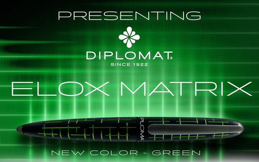 Diplomat Elox Matrix Green Pen Collection