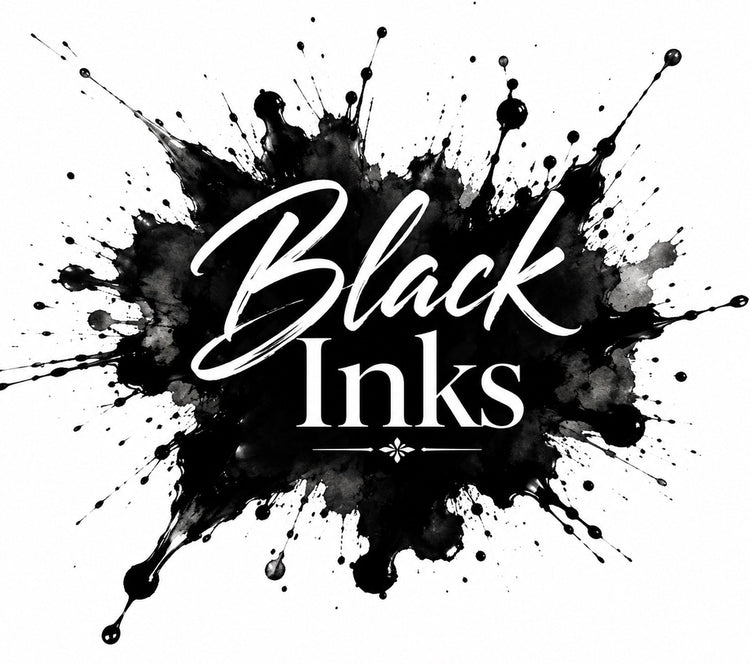 Fountain Pen Ink Bottle - Black Family