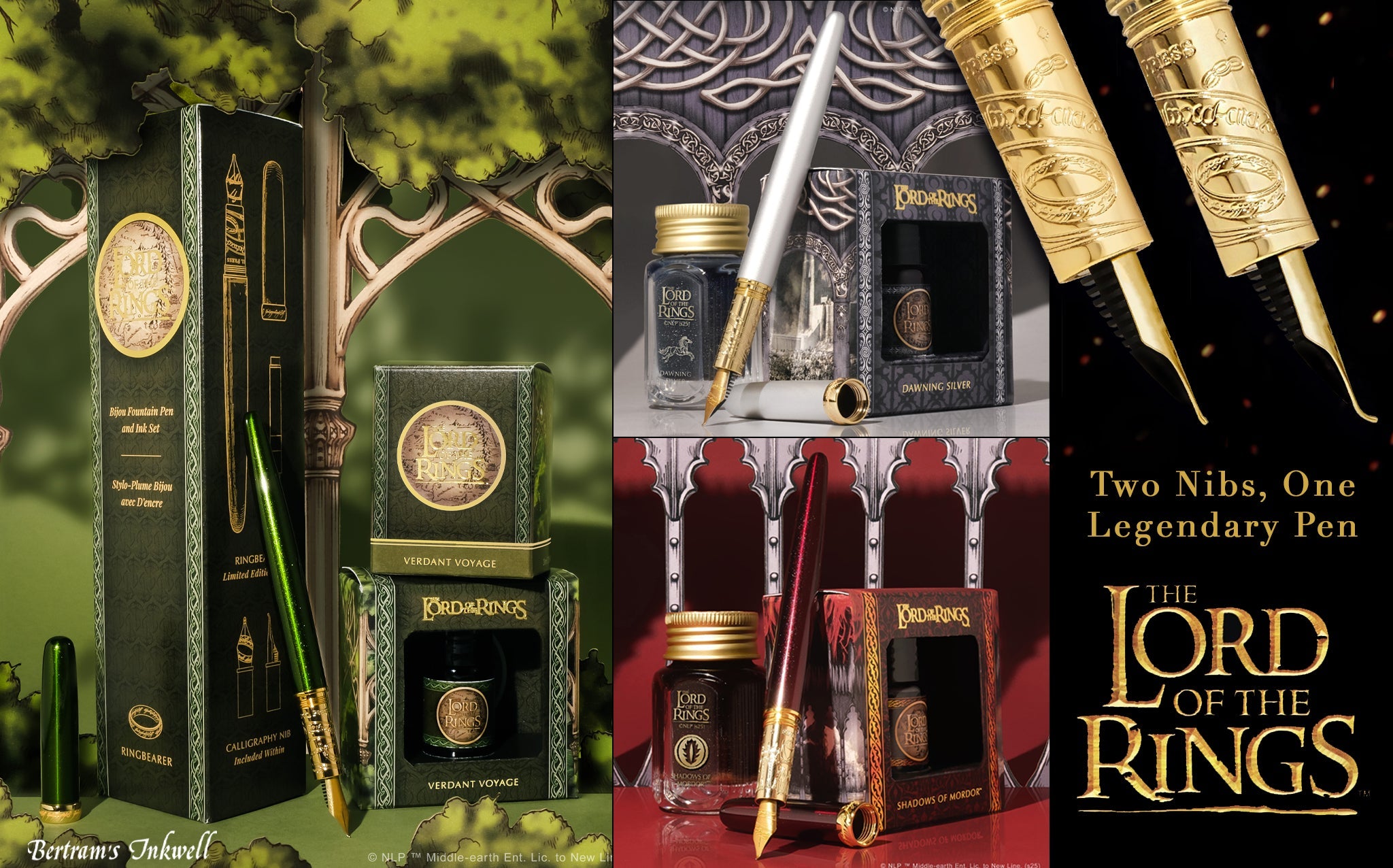 Ferris Wheel Press x The Lord of the Rings Fountain Pen Set