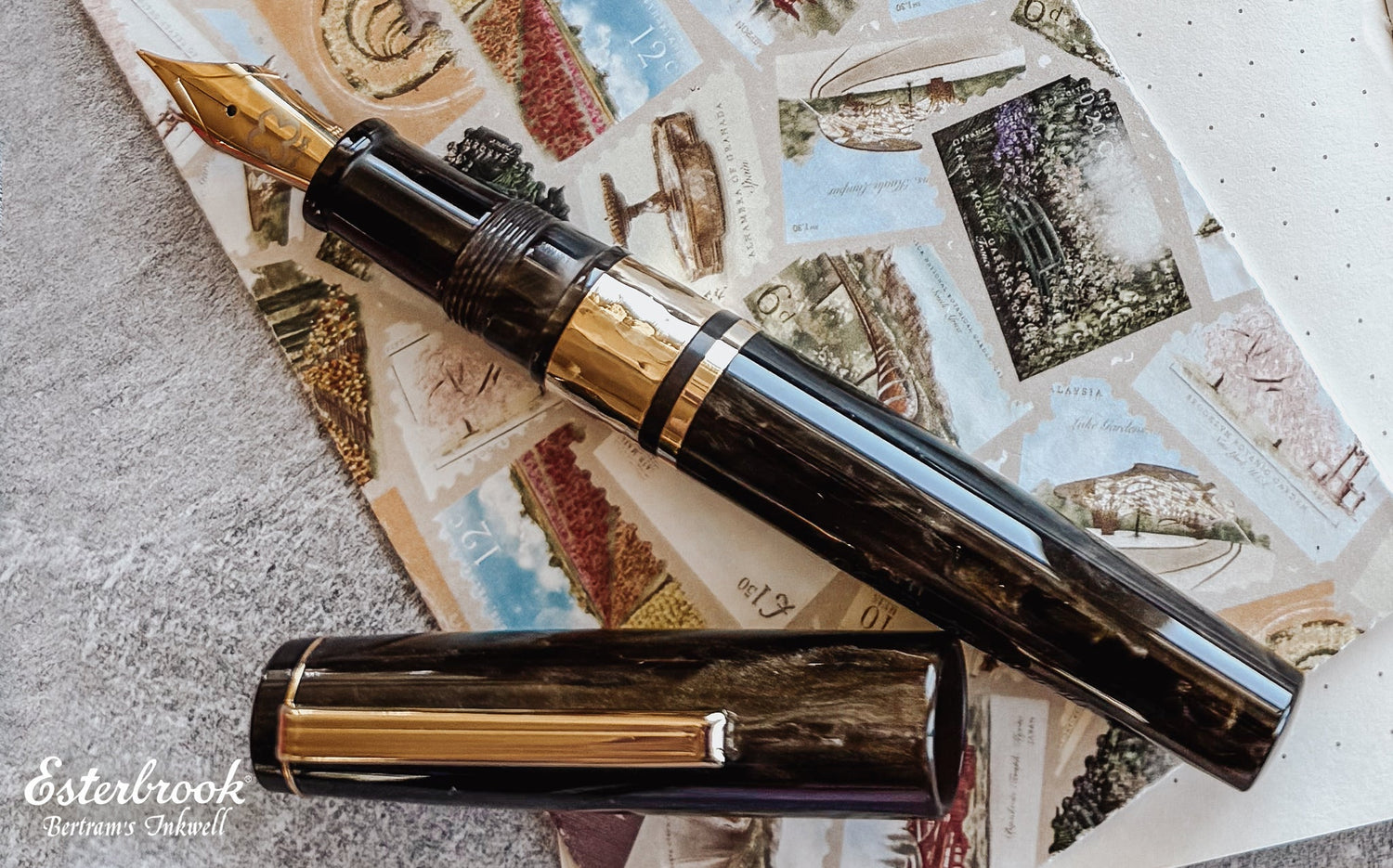 Esterbrook Model J Chatoyant Acrylic Pumpkin Latte