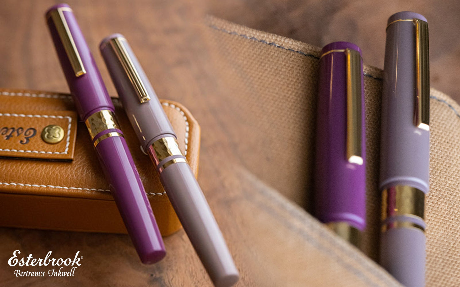 Esterbrook Model J Purple Ebonite Collection - Violet and Blackberry