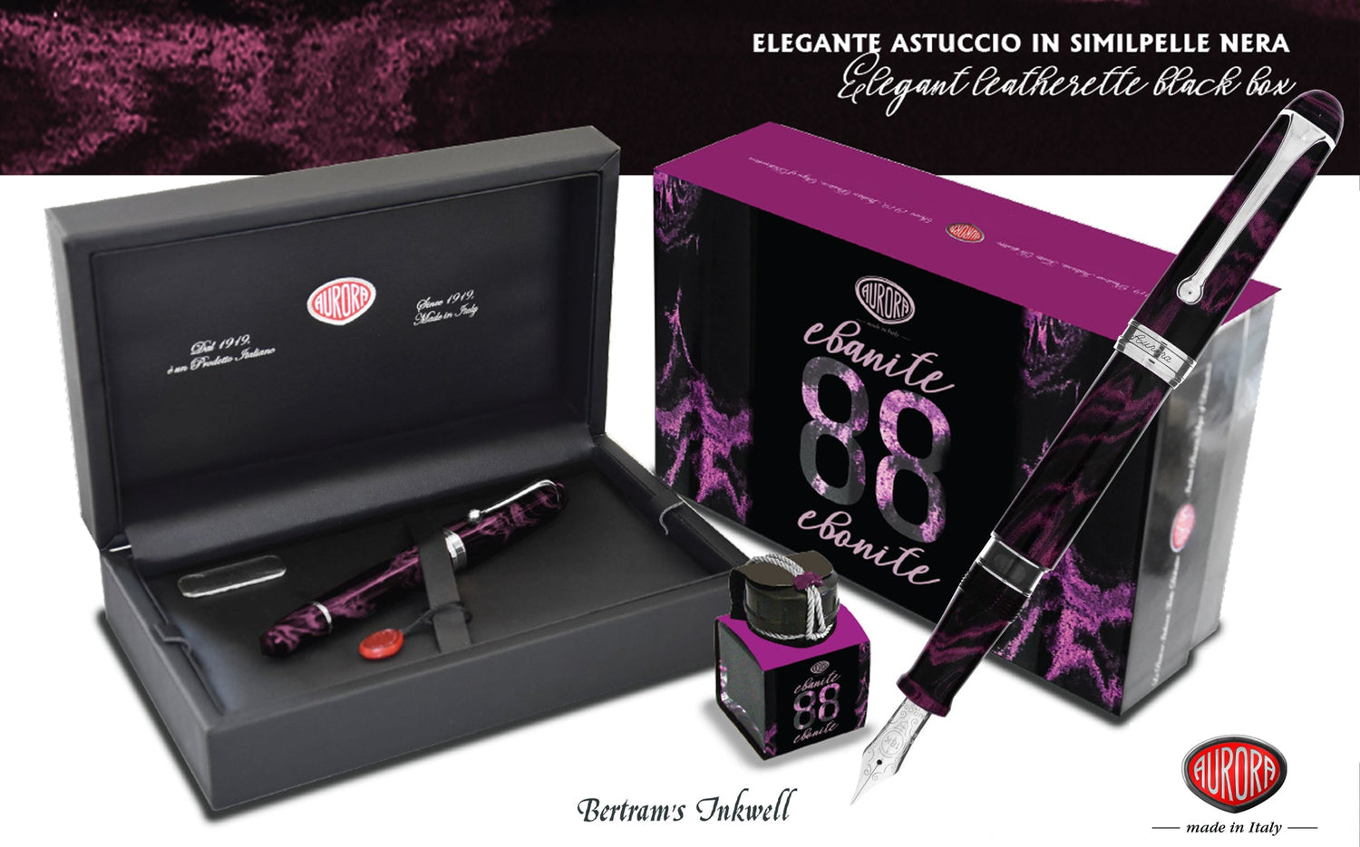 Aurora 88 Ebonite Magenta Limited Edition