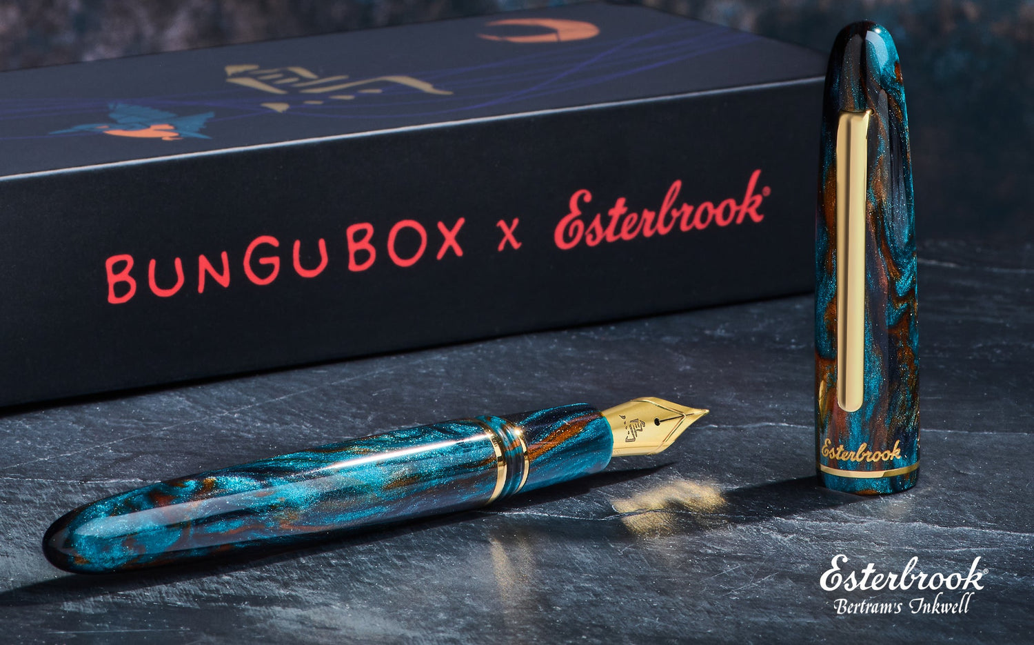 Esterbrook x Bungubox Estie Kachofugetsu Kingfisher