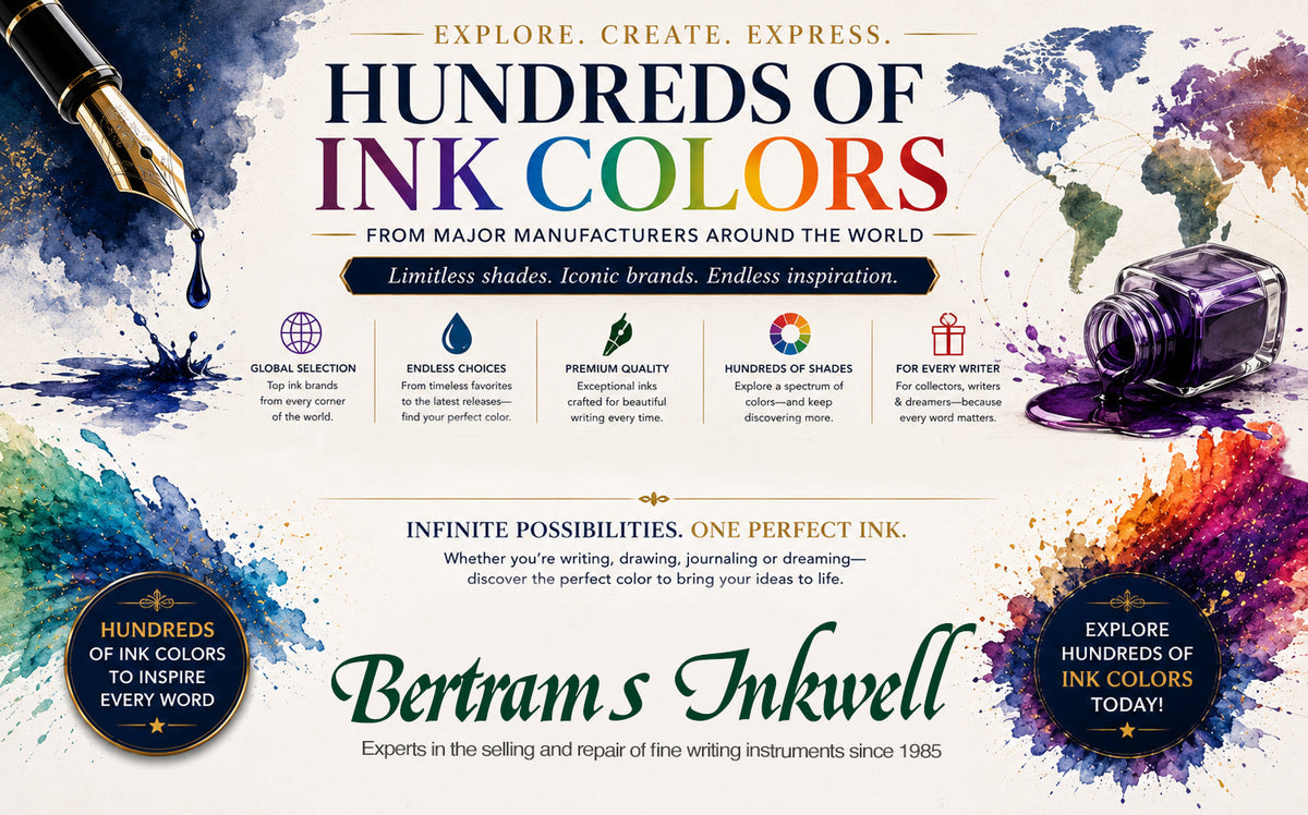 Fountain Pen Ink Bottles By Color Family