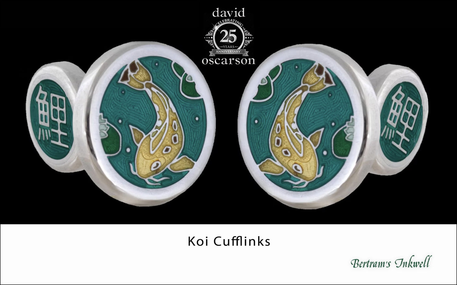 David Oscarson Koi Cufflinks