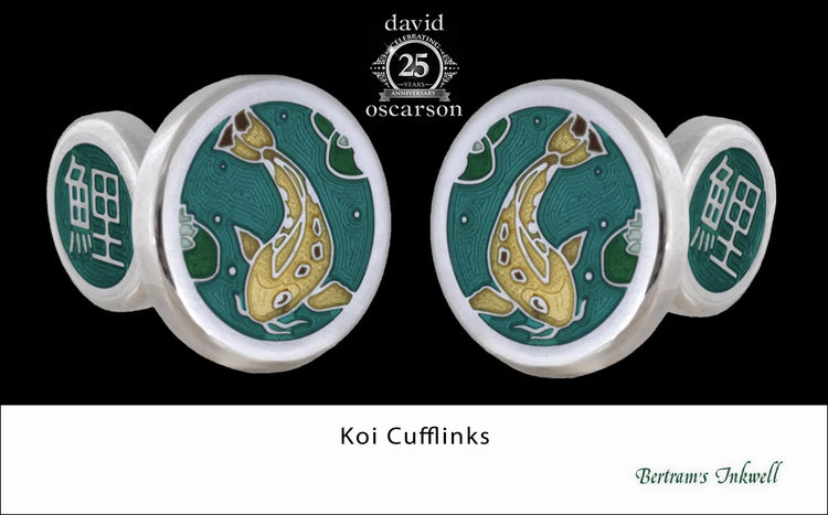 David Oscarson Koi Cufflinks