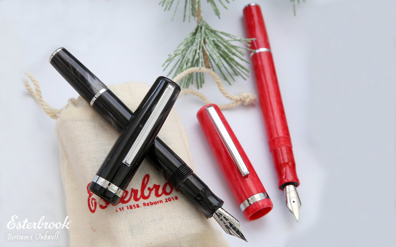 Esterbrook JR Pocket - Carmine Red and Tuxedo