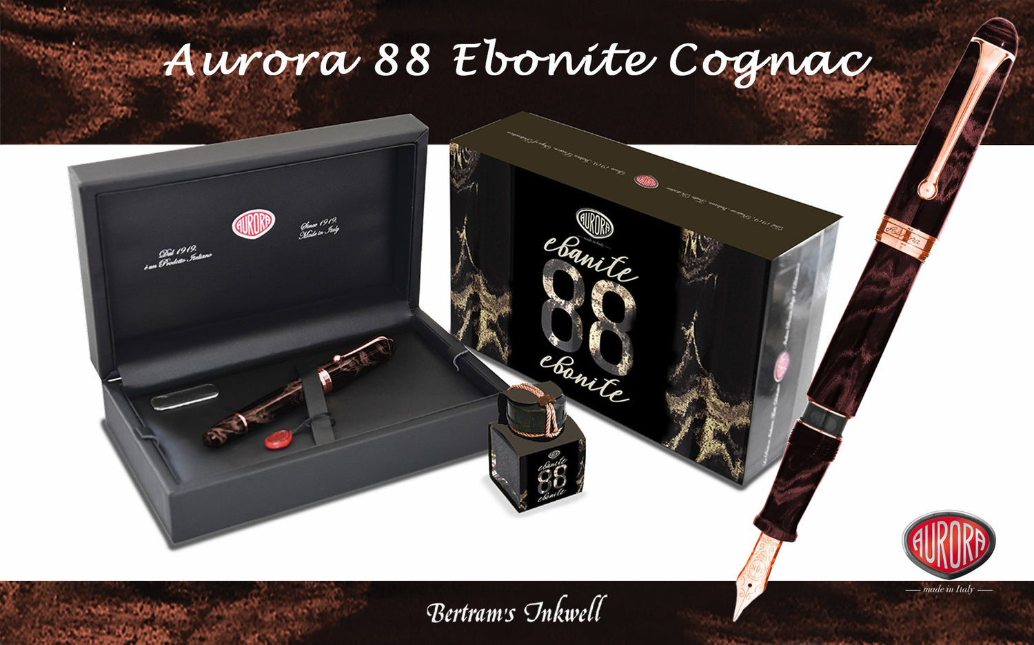 Aurora 88 Ebonite Cognac Limited Edition