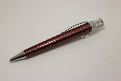 Retro 51 Red Carbon Fiber Black Stripe Rollerball