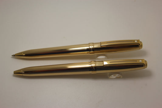Sheaffer Prelude 23kt Gold Electroplated Ballpoint and Pencil Set