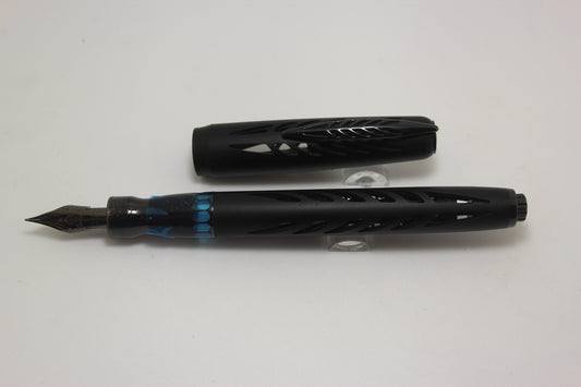 Pineider Limited Edition Arman Trilogy Fountain Pen Black Aluminum