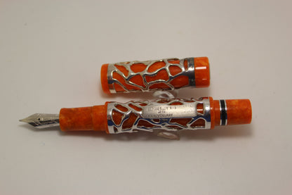 Delta 25th Anniversary sterling silver fountain pen