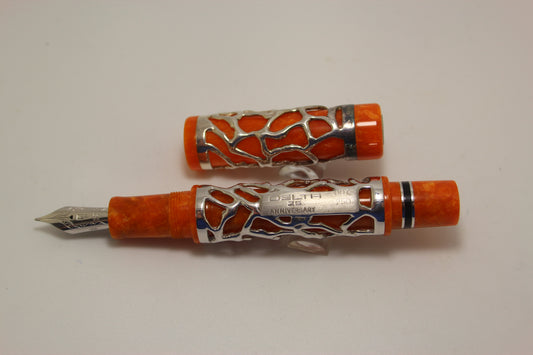 Delta 25th Anniversary sterling silver fountain pen