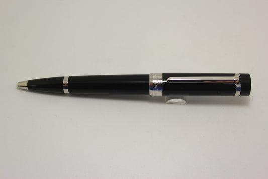 Cartier Pasha Black resin Ballpoint Platinum Plated Trim