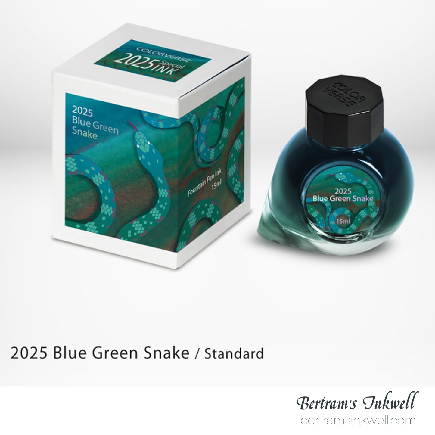 Colorverse 2025 Blue Green Snake / Standard 15 mL Bottled Ink