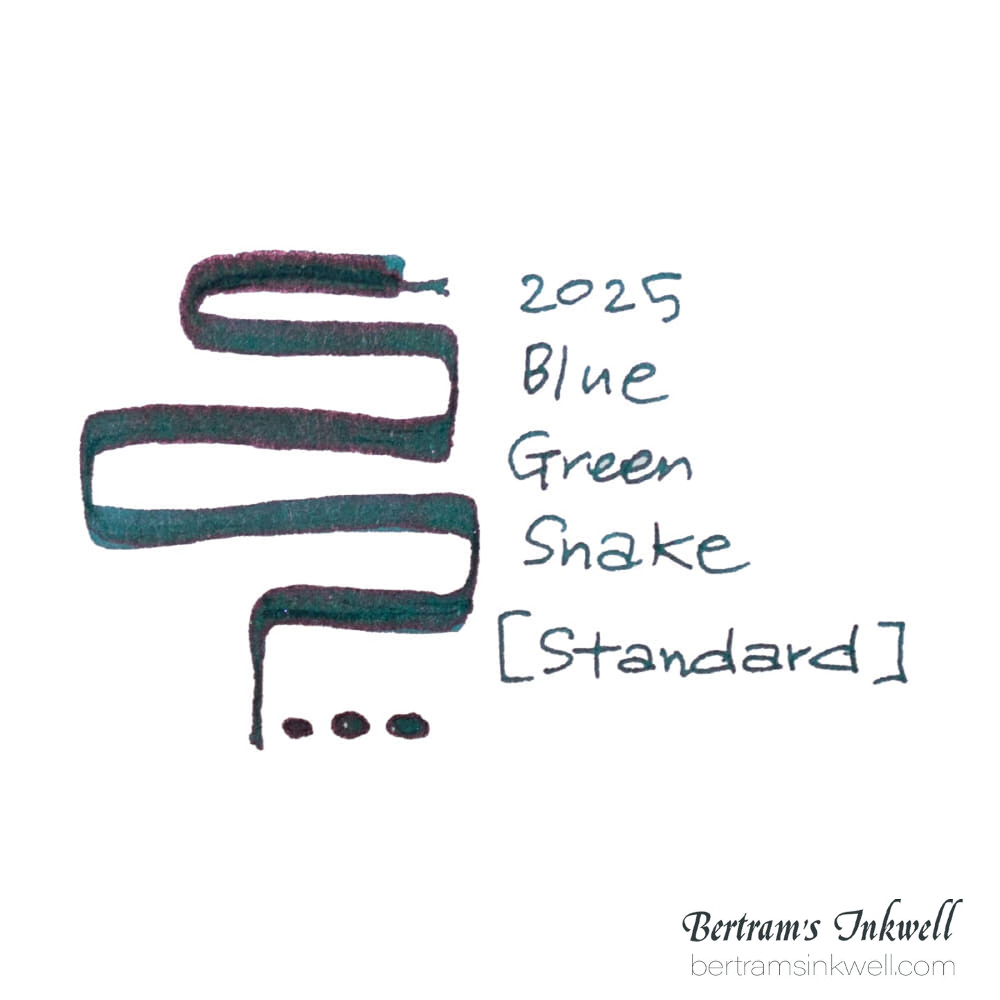 Colorverse 2025 Blue Green Snake / Standard 15 mL Bottled Ink