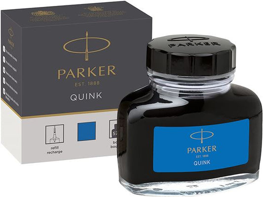 Parker Quink Bottled Ink Washable Blue