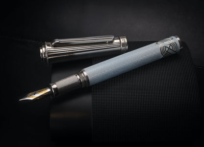 Michel Perchin South Beach Light Blue Limited Edition Fountain Pen, 2007