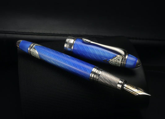 Michel Perchin The Star Of India French Blue Limited Edition Fountain Pen, 2008