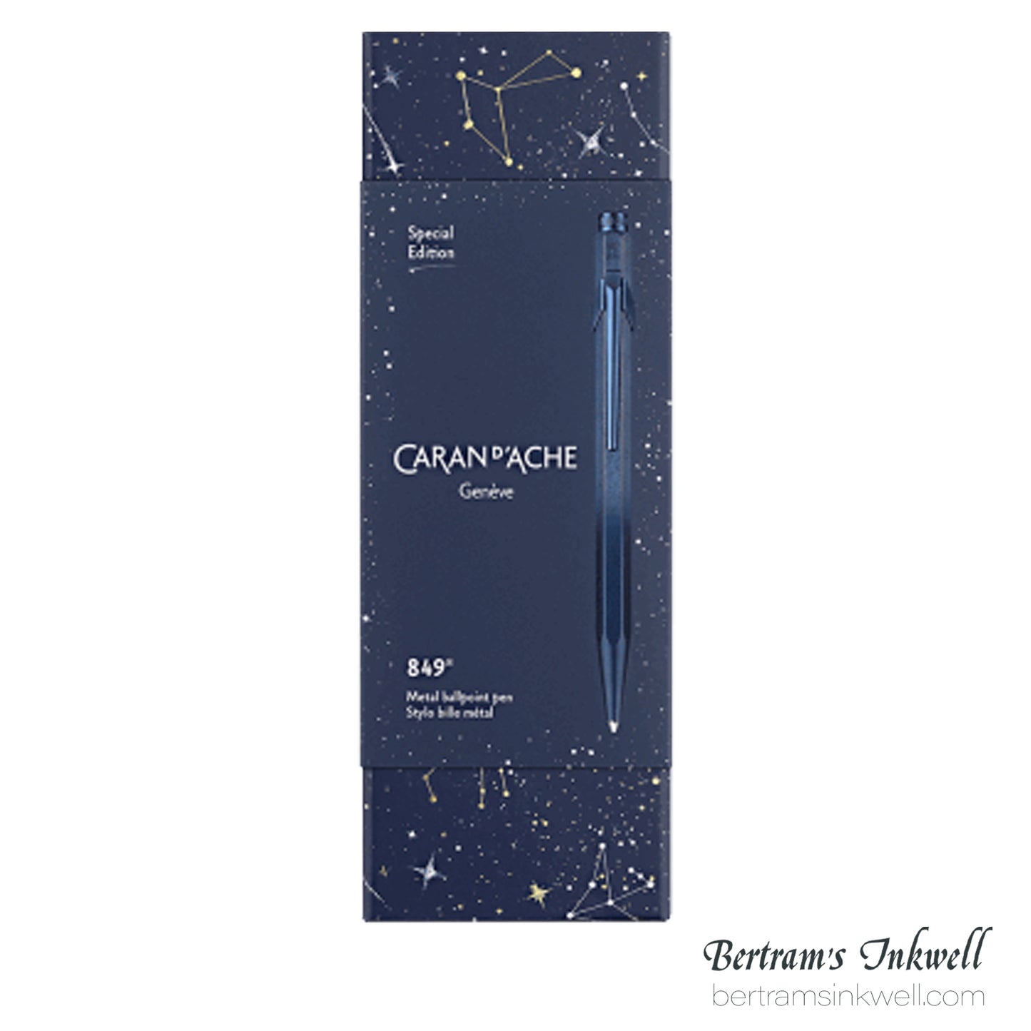 Caran d'Ache 849 Cosmic Blue Ballpoint Pen - Special Edition