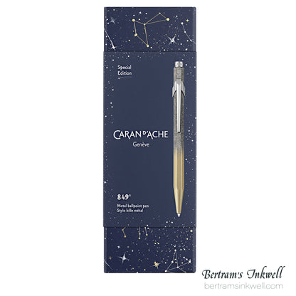 Caran d'Ache 849 Cosmic Blue Gilded Ballpoint Pen - Special Edition