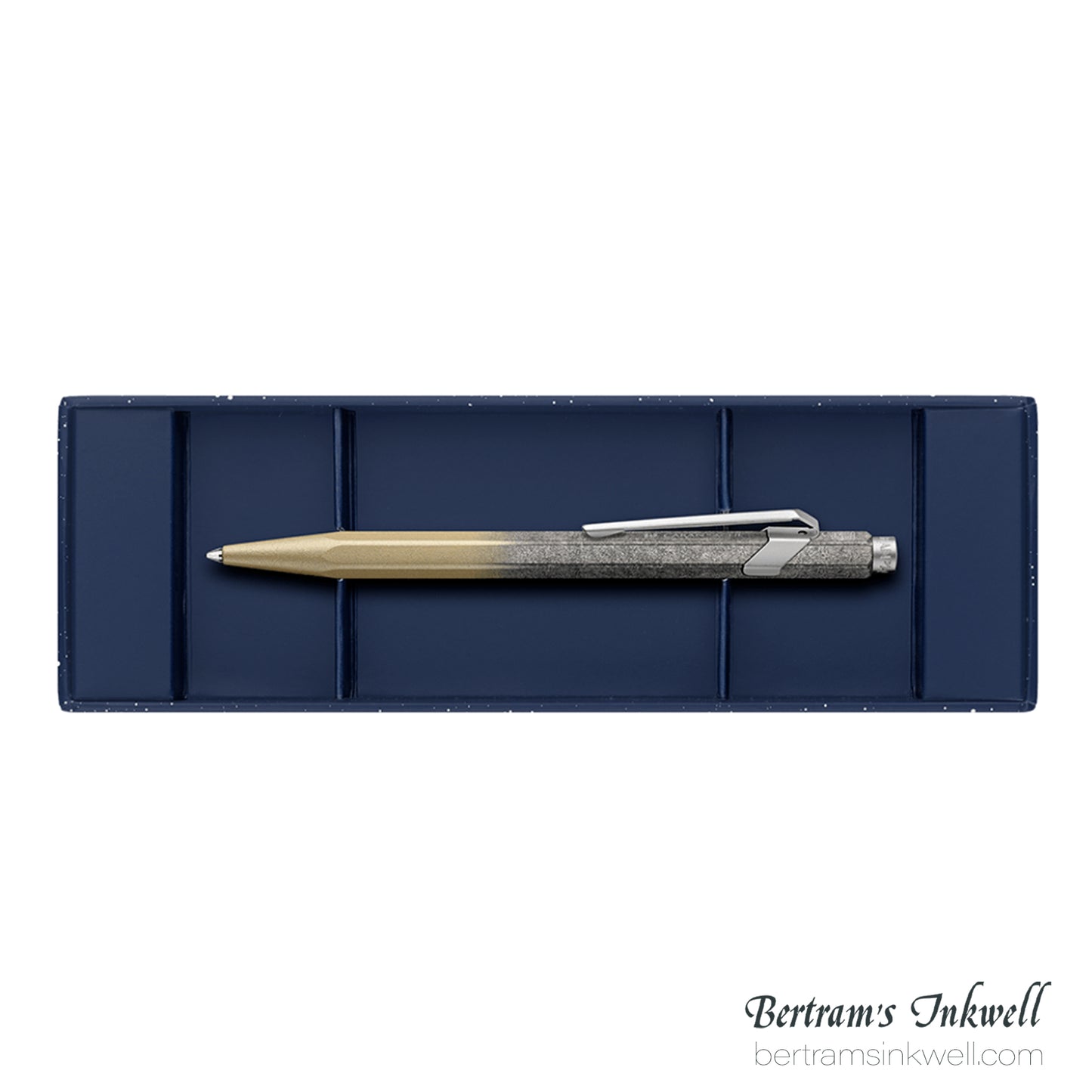 Caran d'Ache 849 Cosmic Blue Gilded Ballpoint Pen - Special Edition