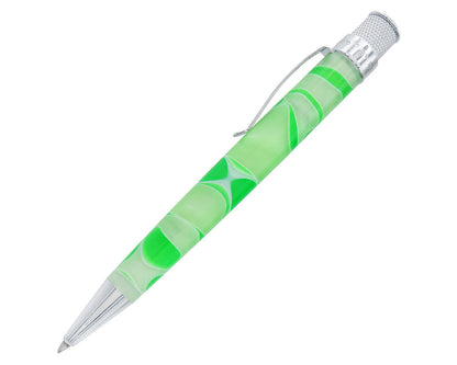 Retro 51 Tornado Acrylic Cosmic Swirl Green & White Rollerball Pen